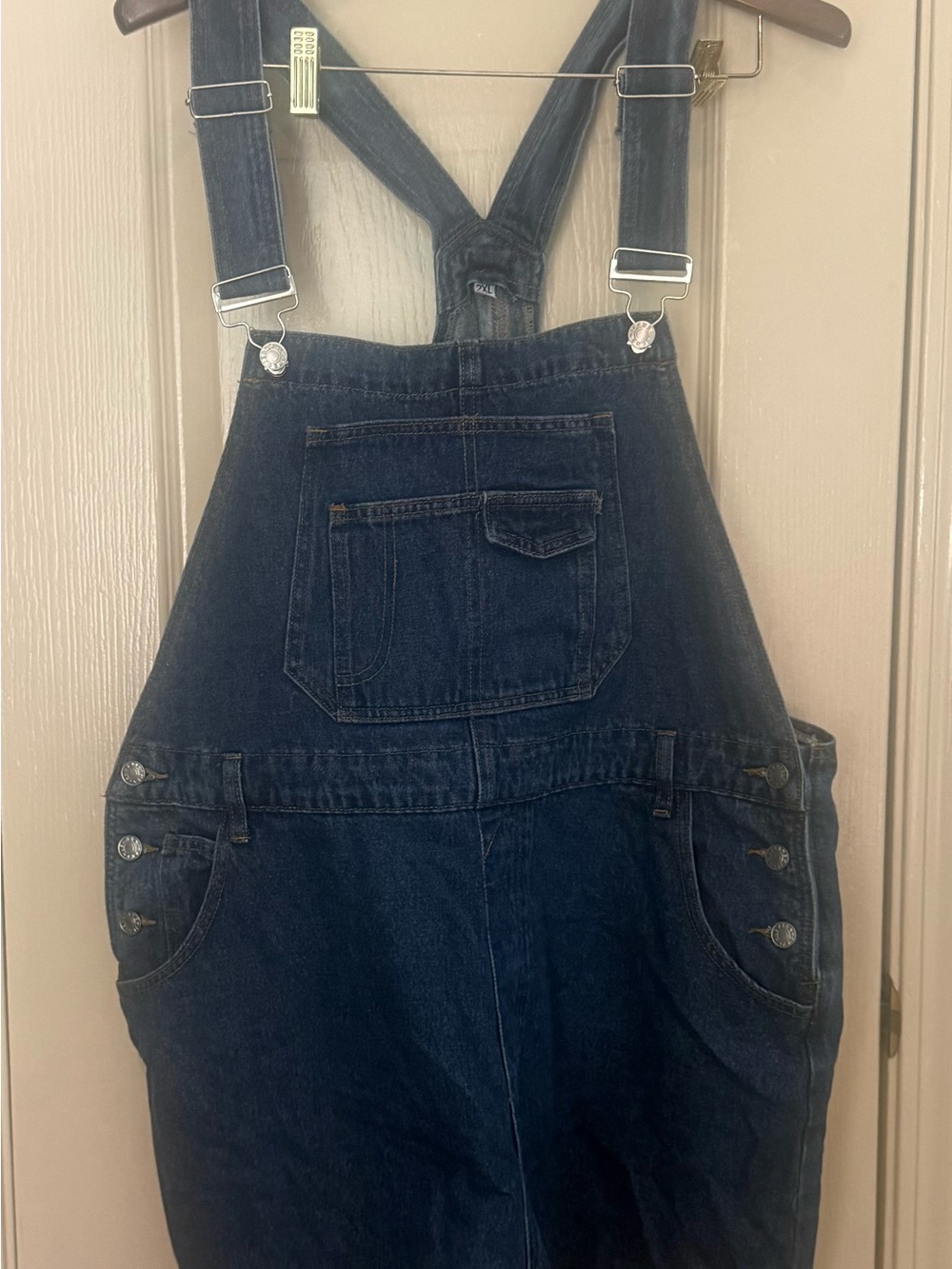 Classic Women’s Dark Blue Denim Overalls